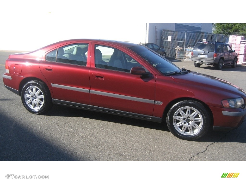 2004 S60 2.5T - Ruby Red Metallic / Beige/Light Sand photo #1
