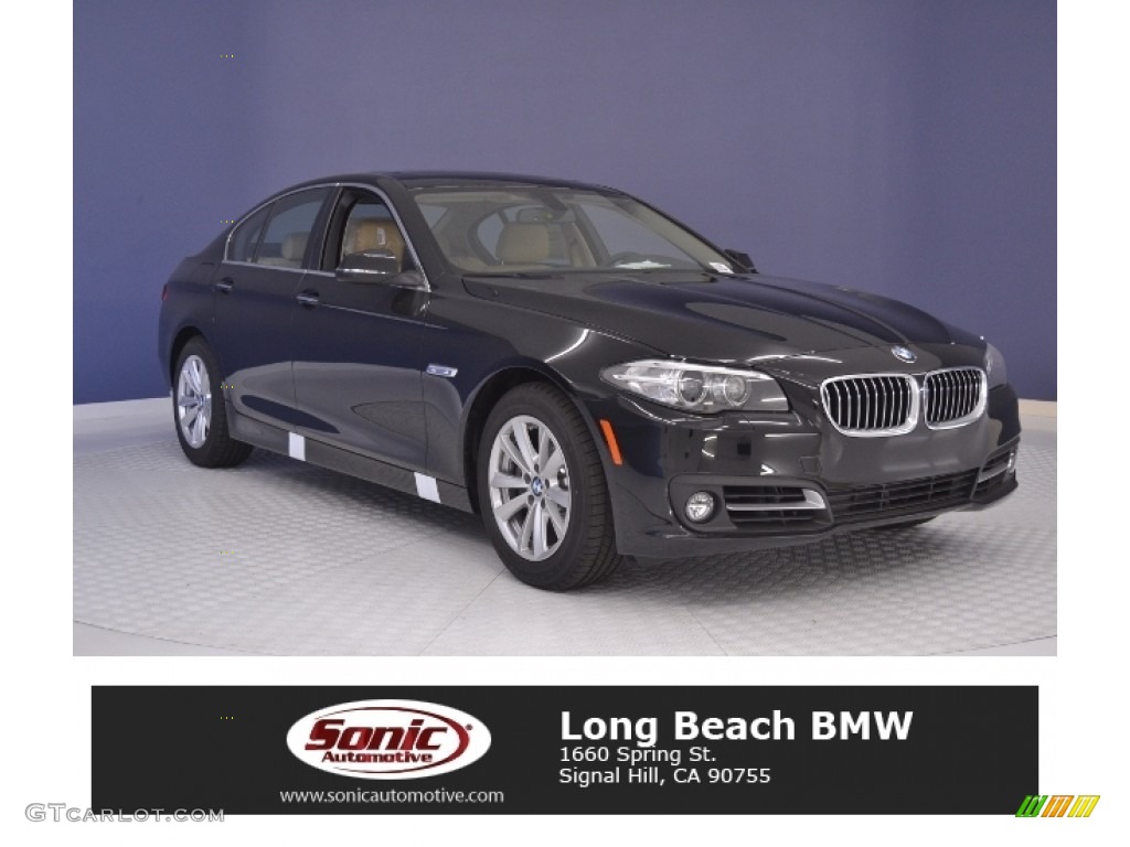 2016 5 Series 528i Sedan - Space Grey Metallic / Venetian Beige/Black photo #1