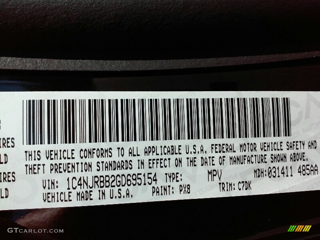 2016 Patriot Sport - Black / Light Pebble Beige/Dark Slate Gray photo #22