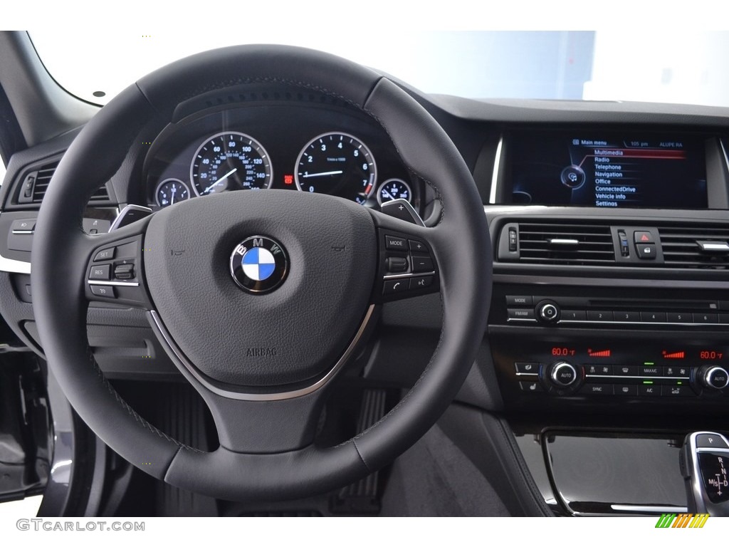 2016 5 Series 535i Sedan - Dark Graphite Metallic / Black photo #14