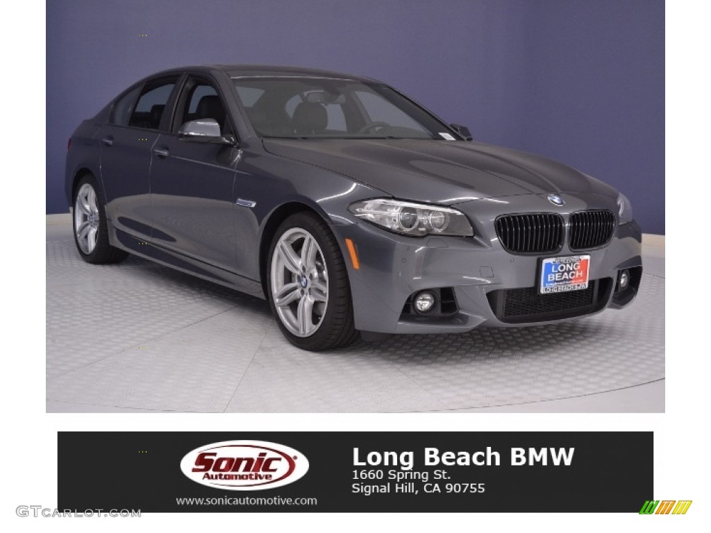 2016 5 Series 535i Sedan - Mineral Grey Metallic / Black photo #1