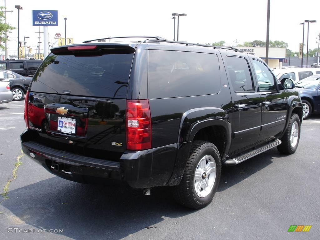 2007 Suburban 1500 Z71 4x4 - Black / Ebony photo #3