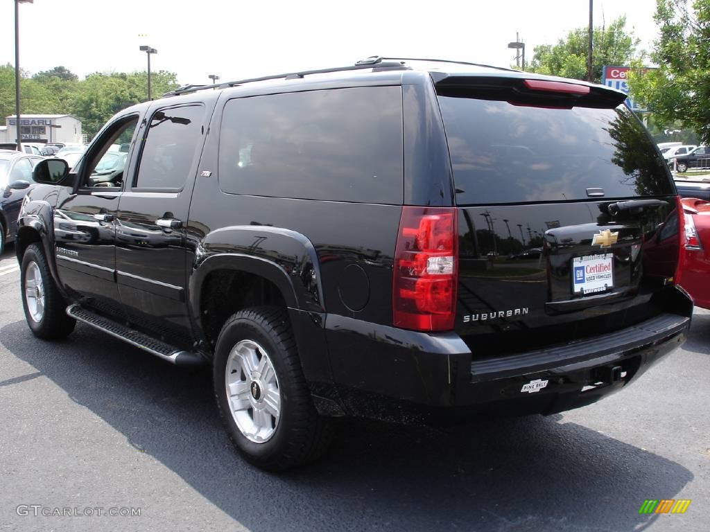 2007 Suburban 1500 Z71 4x4 - Black / Ebony photo #4