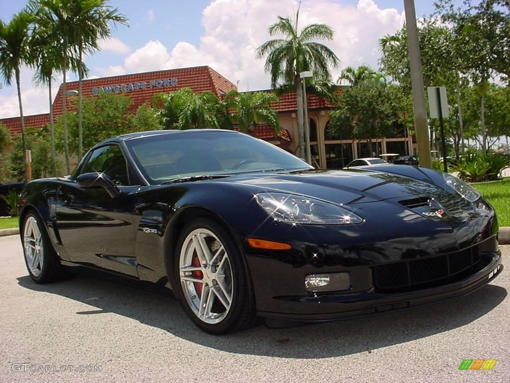 2008 Corvette Z06 - Black / Ebony/Titanium photo #1