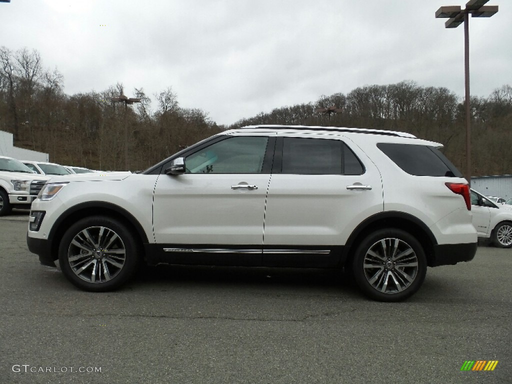 2016 Explorer Platinum 4WD - White Platinum Metallic Tri-Coat / Platinum Medium Soft Ceramic Nirvana Leather photo #1