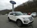 2016 White Platinum Metallic Tri-Coat Ford Explorer Platinum 4WD  photo #4