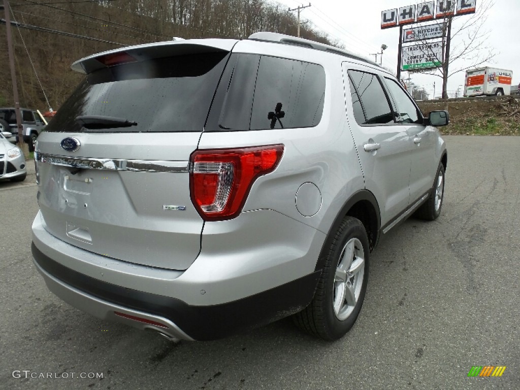2016 Explorer XLT 4WD - Ingot Silver Metallic / Ebony Black photo #5