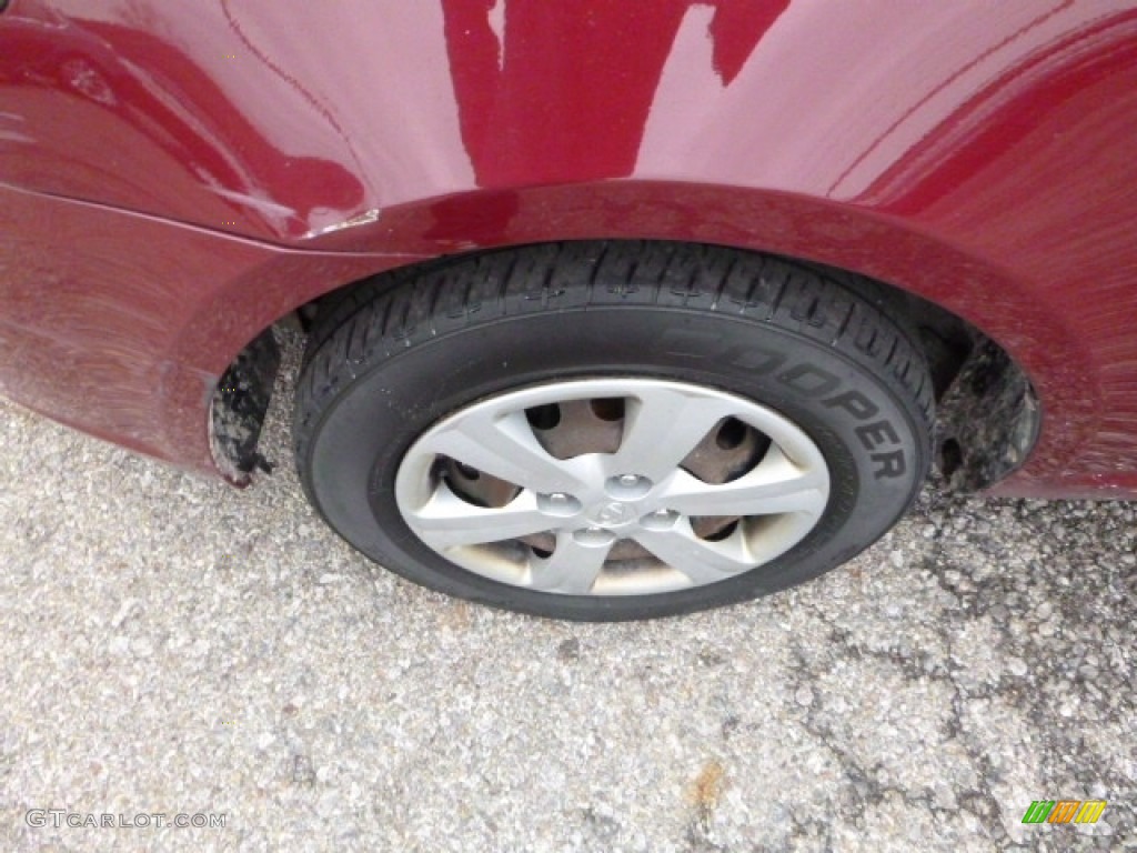 2008 Accent GLS Sedan - Wine Red / Gray photo #11