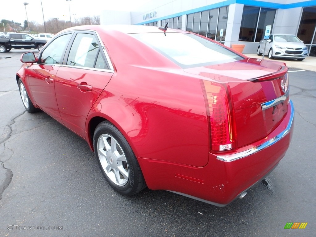 2008 CTS 4 AWD Sedan - Crystal Red / Cashmere/Cocoa photo #4