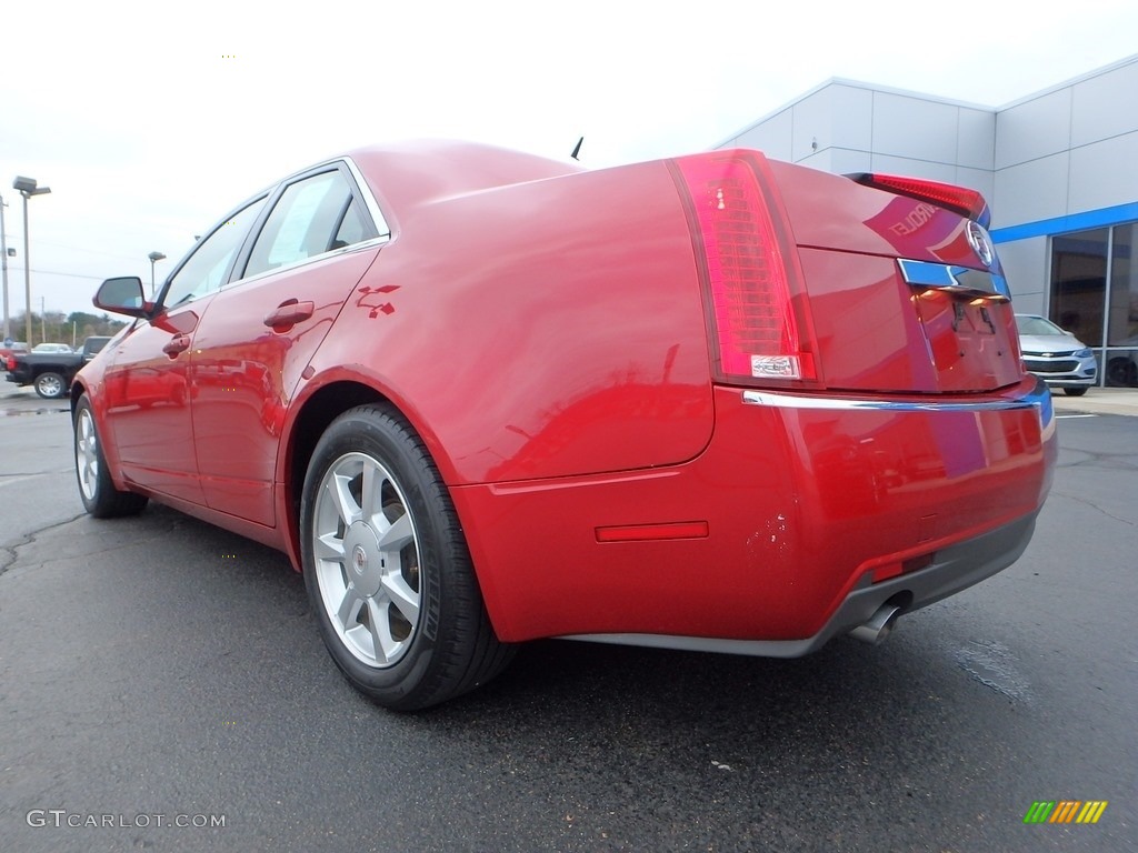 2008 CTS 4 AWD Sedan - Crystal Red / Cashmere/Cocoa photo #5