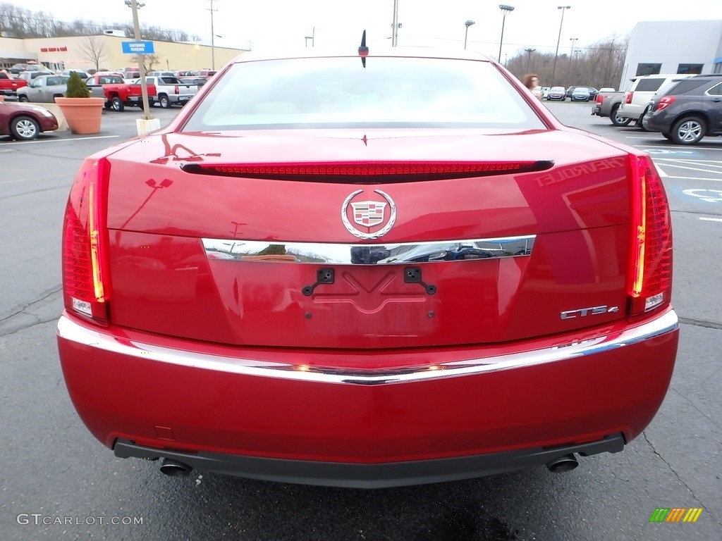 2008 CTS 4 AWD Sedan - Crystal Red / Cashmere/Cocoa photo #6
