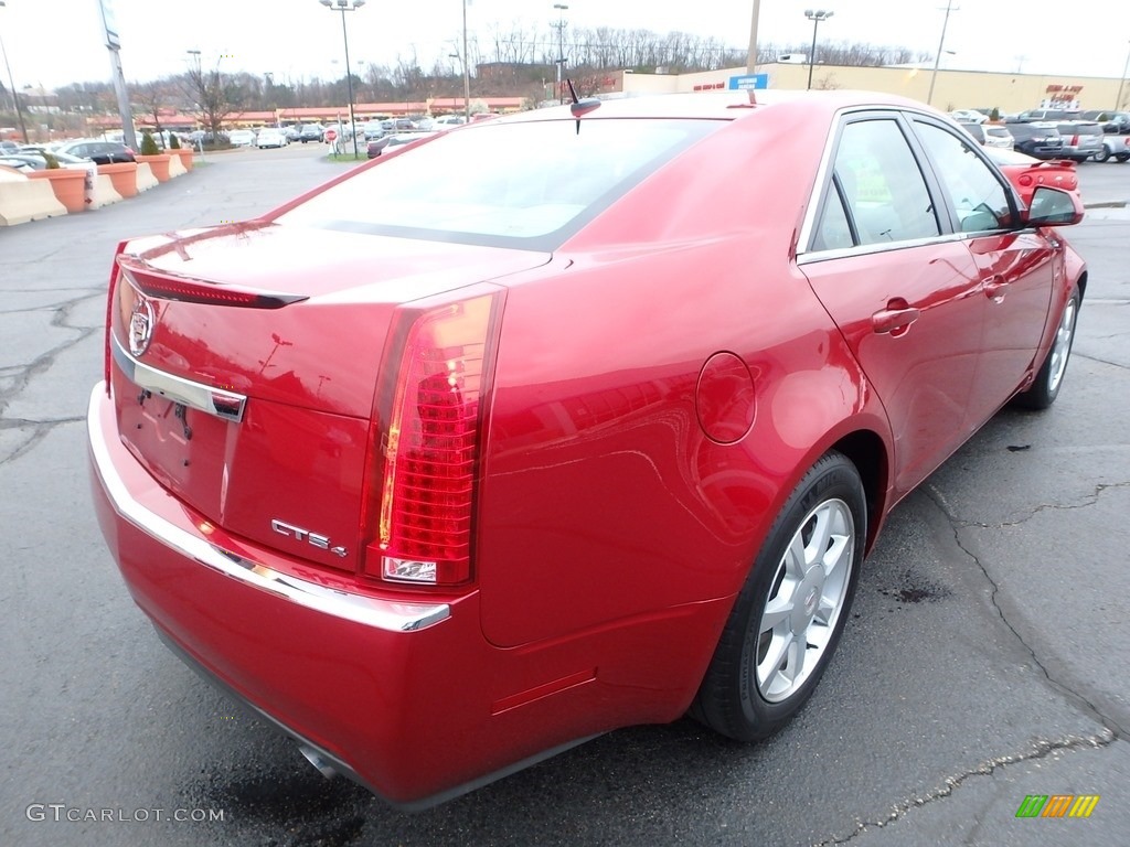 2008 CTS 4 AWD Sedan - Crystal Red / Cashmere/Cocoa photo #7
