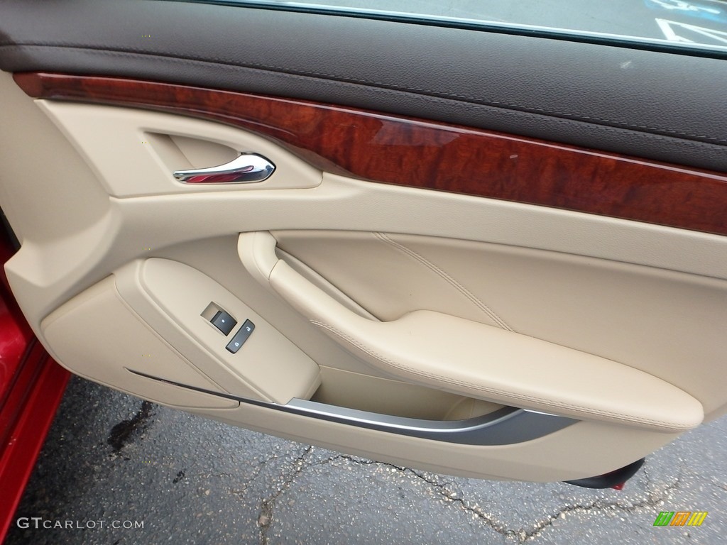 2008 CTS 4 AWD Sedan - Crystal Red / Cashmere/Cocoa photo #17
