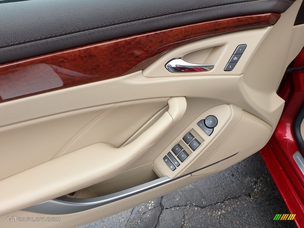 2008 CTS 4 AWD Sedan - Crystal Red / Cashmere/Cocoa photo #24
