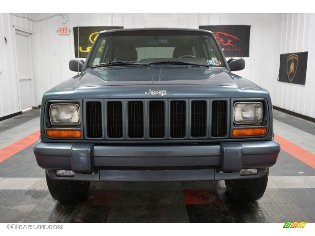 2001 Cherokee Classic 4x4 - Steel Blue Pearl / Agate photo #4