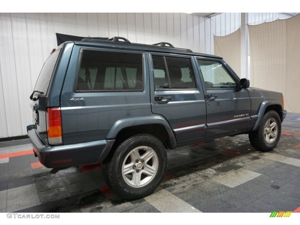 2001 Cherokee Classic 4x4 - Steel Blue Pearl / Agate photo #7