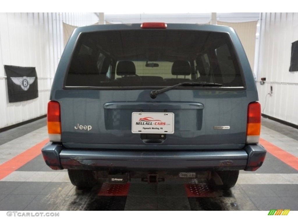 2001 Cherokee Classic 4x4 - Steel Blue Pearl / Agate photo #9