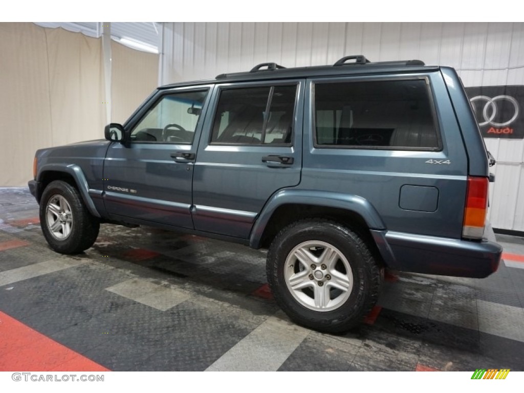 2001 Cherokee Classic 4x4 - Steel Blue Pearl / Agate photo #11