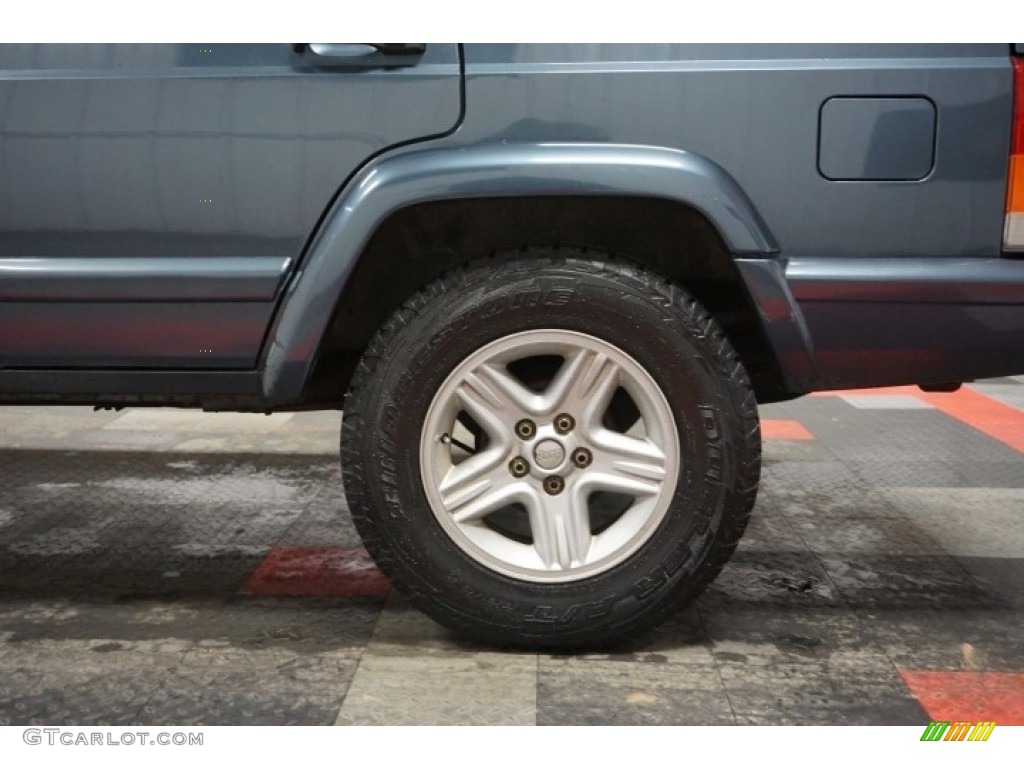 2001 Cherokee Classic 4x4 - Steel Blue Pearl / Agate photo #85