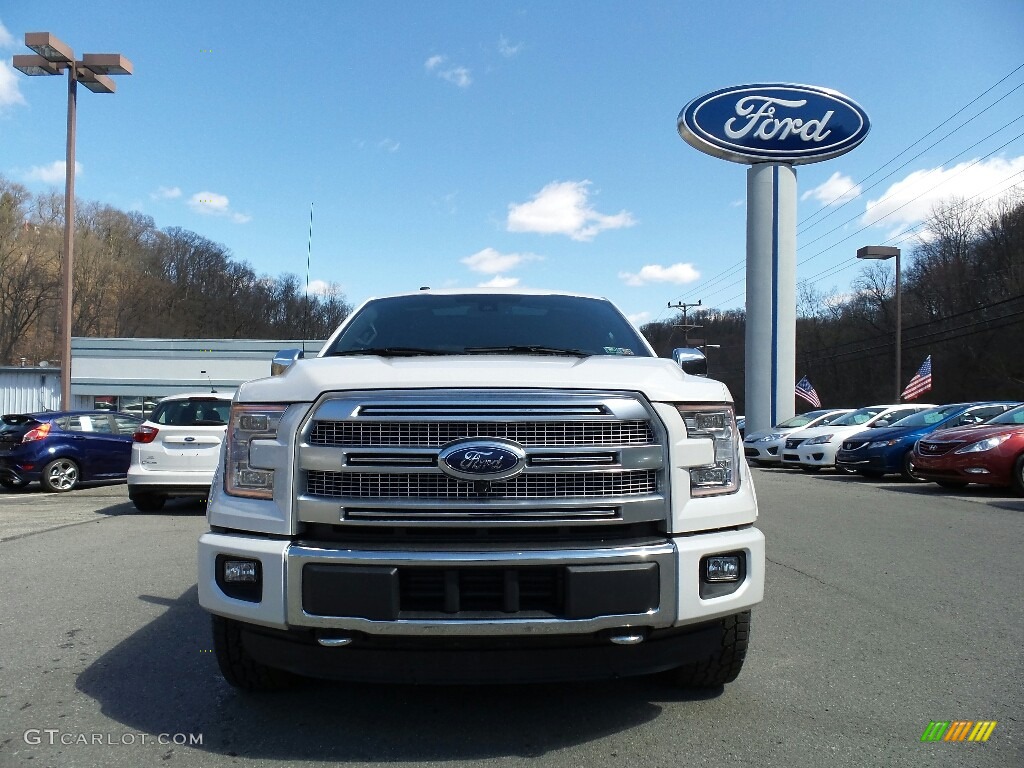 2016 F150 Platinum SuperCrew 4x4 - White Platinum / Platinum Black photo #2