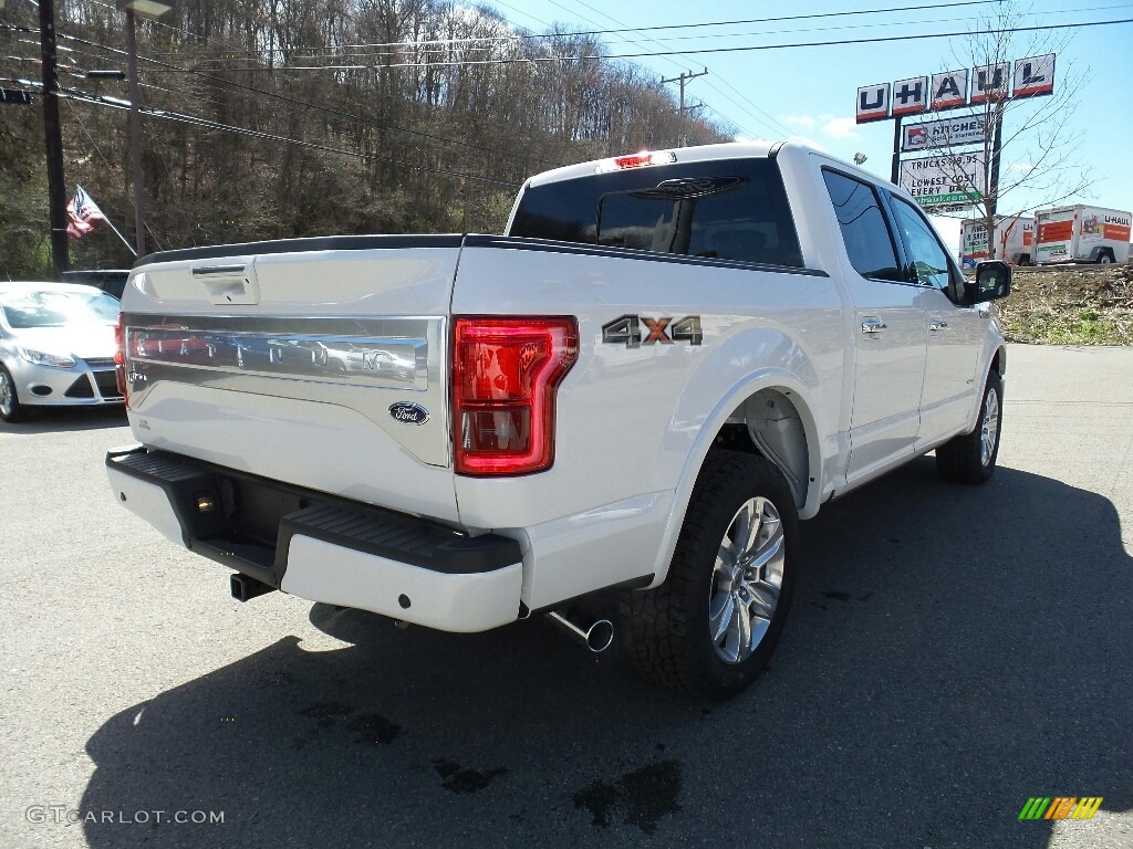 2016 F150 Platinum SuperCrew 4x4 - White Platinum / Platinum Black photo #7