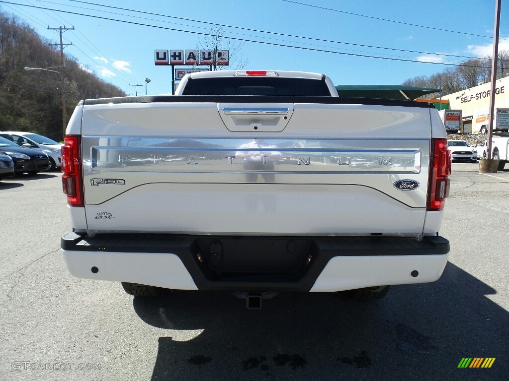 2016 F150 Platinum SuperCrew 4x4 - White Platinum / Platinum Black photo #8