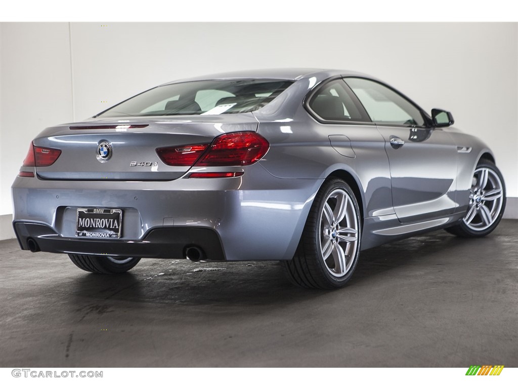 2013 6 Series 640i Coupe - Space Gray Metallic / Black photo #14