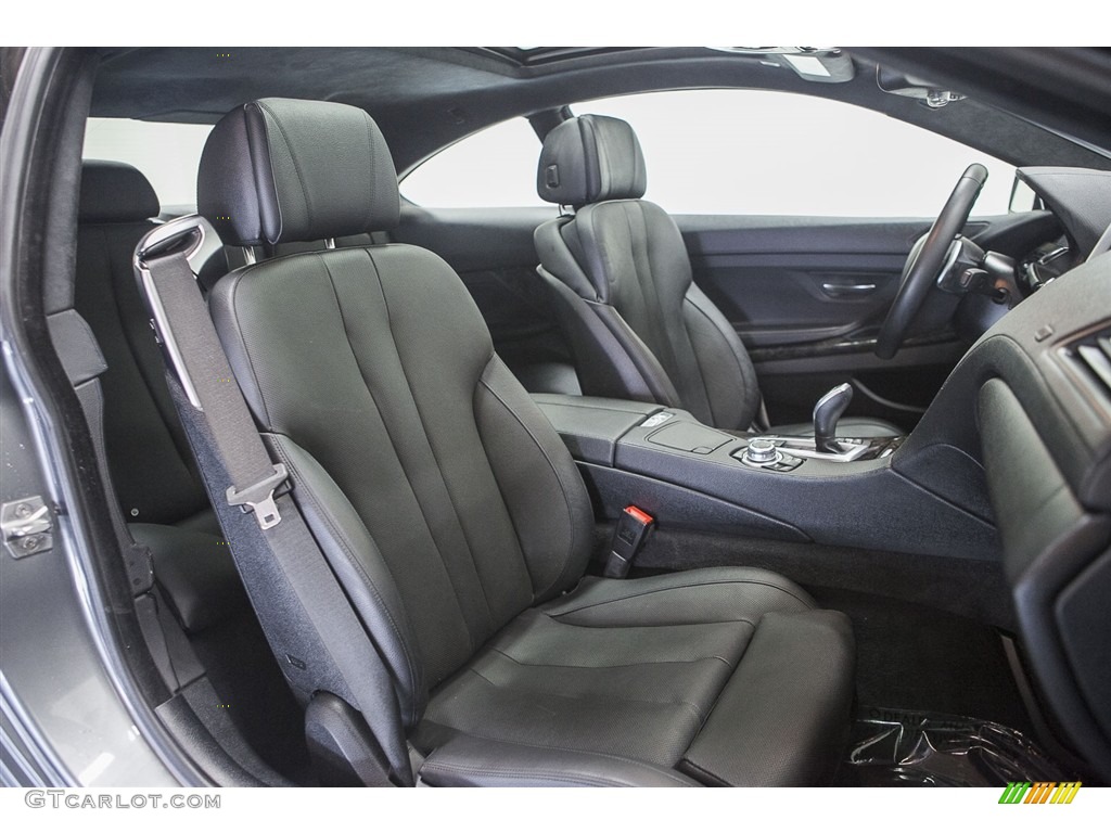 2013 6 Series 640i Coupe - Space Gray Metallic / Black photo #15
