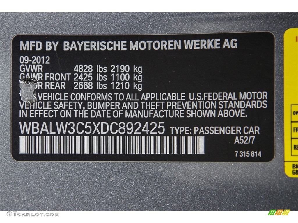 2013 6 Series 640i Coupe - Space Gray Metallic / Black photo #21