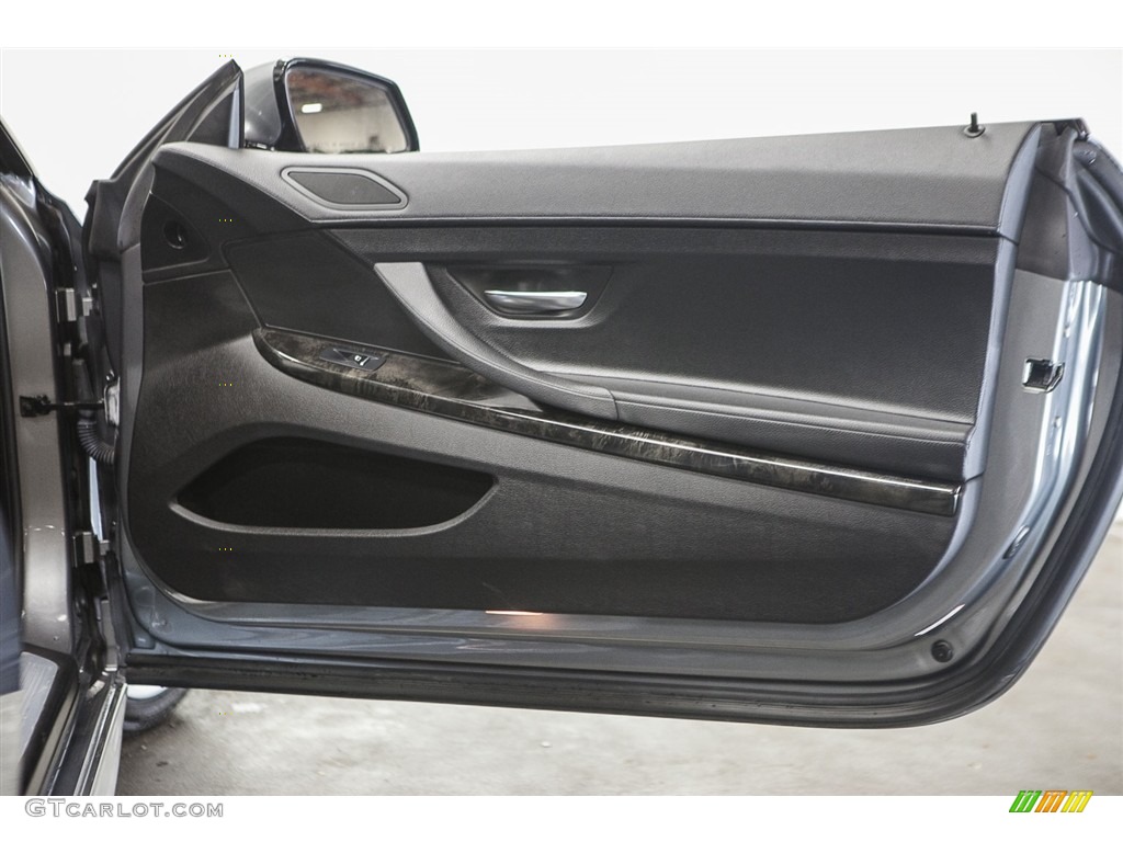 2013 6 Series 640i Coupe - Space Gray Metallic / Black photo #25