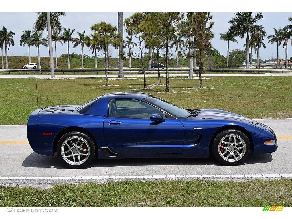 2004 Corvette Z06 - LeMans Blue Metallic / Black photo #8