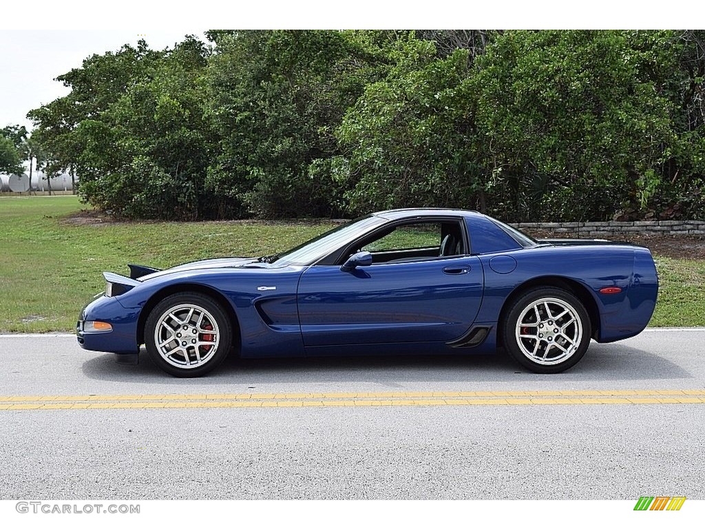2004 Corvette Z06 - LeMans Blue Metallic / Black photo #12