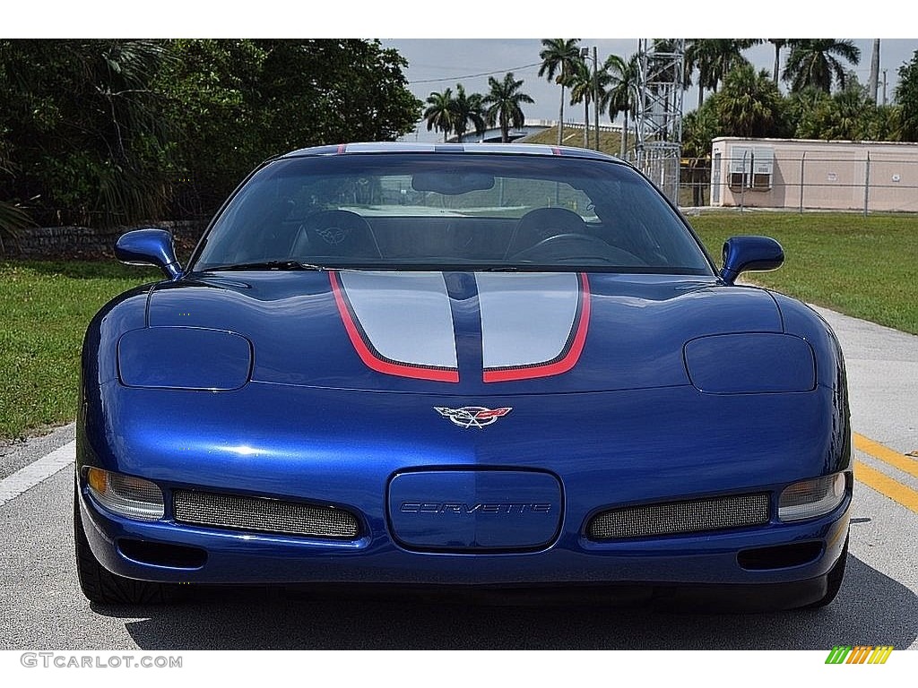 2004 Corvette Z06 - LeMans Blue Metallic / Black photo #13