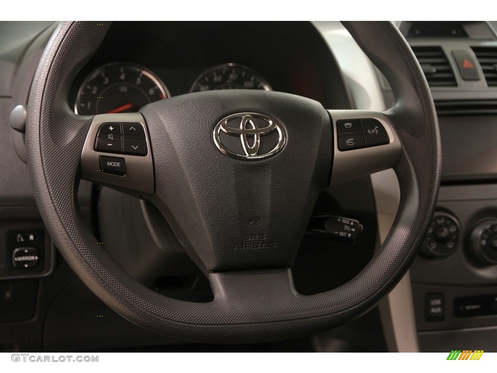 2013 Toyota Corolla S Special Edition Dark Charcoal Steering Wheel Photo #111899128