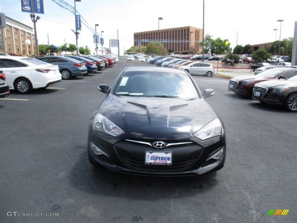 2016 Genesis Coupe 3.8 - Caspian Black / Black photo #2