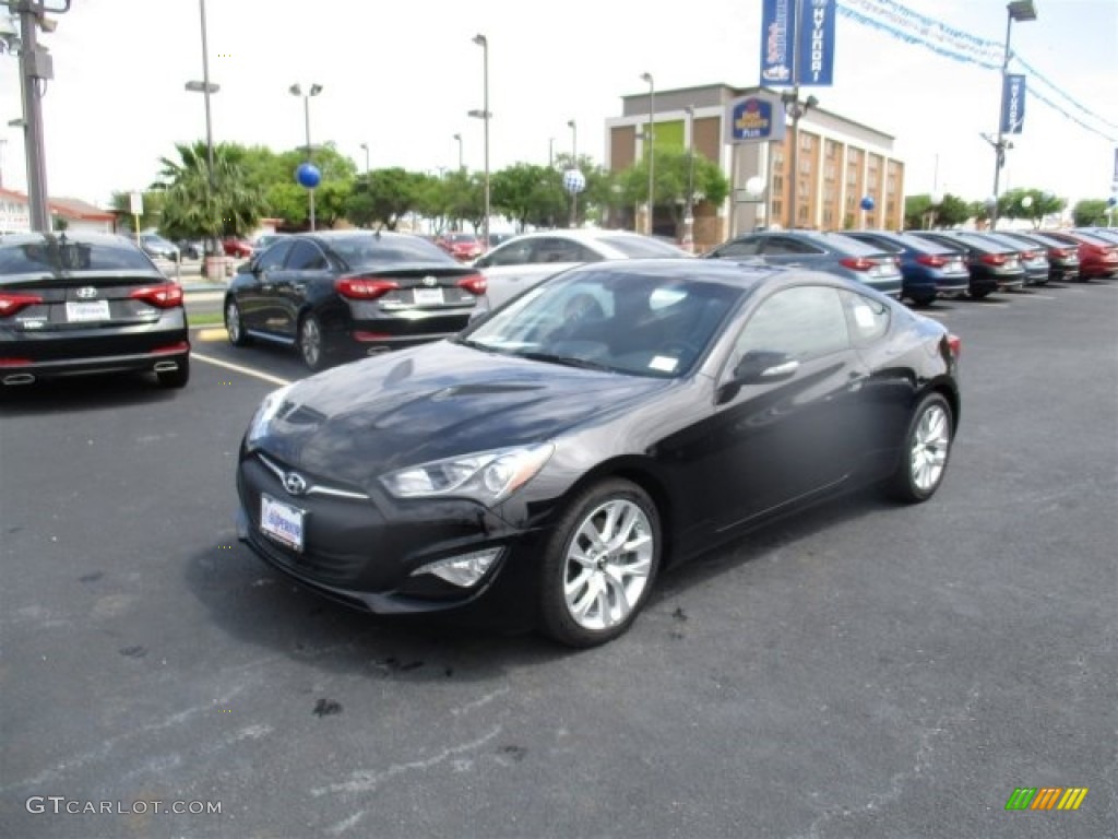 2016 Genesis Coupe 3.8 - Caspian Black / Black photo #3