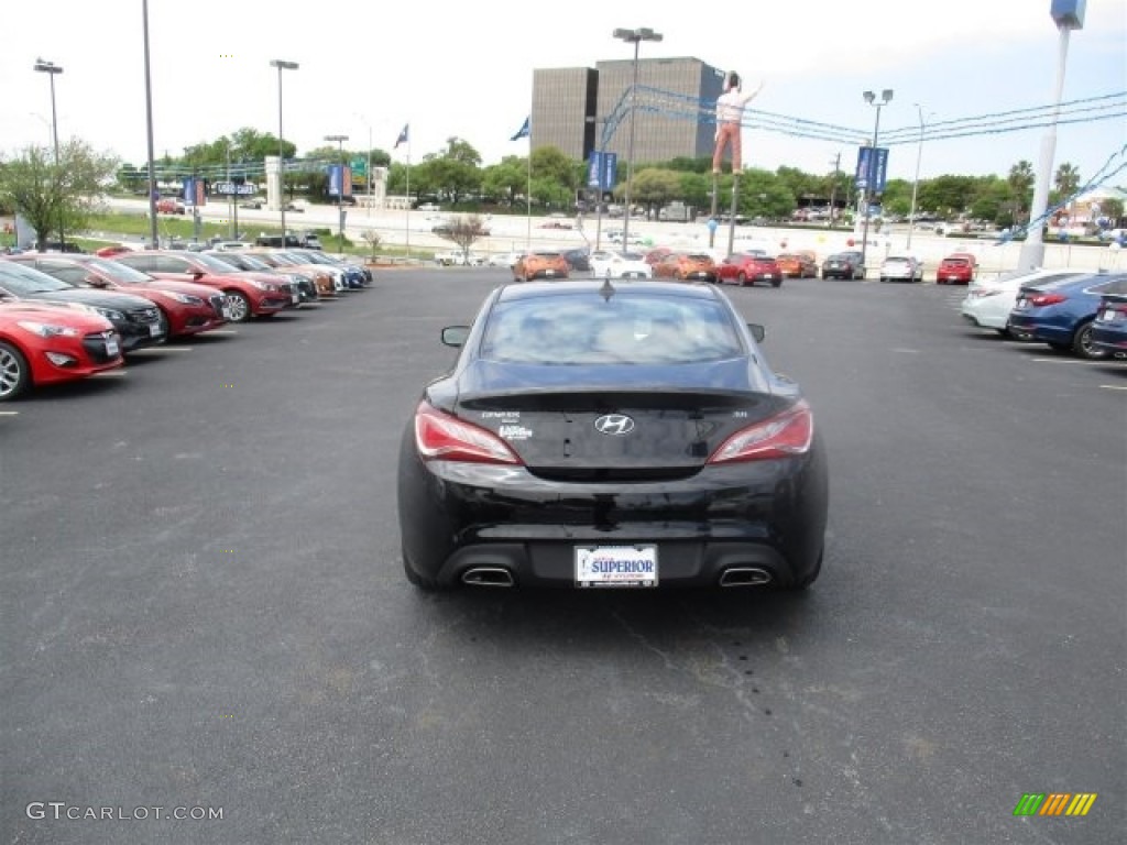 2016 Genesis Coupe 3.8 - Caspian Black / Black photo #5