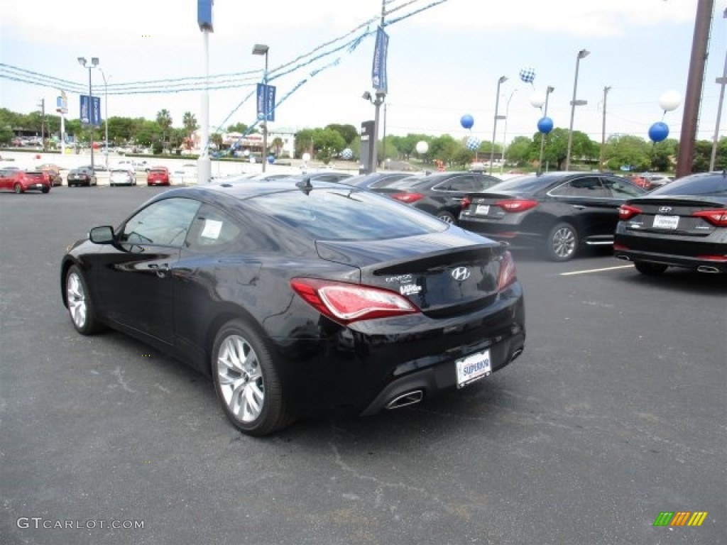 2016 Genesis Coupe 3.8 - Caspian Black / Black photo #6