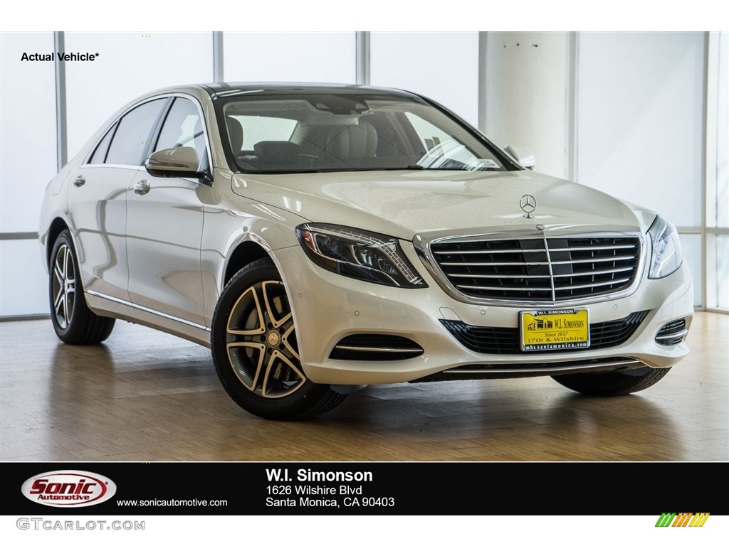 2016 S 550 Sedan - designo Diamond White Metallic / Silk Beige/Espresso Brown photo #1