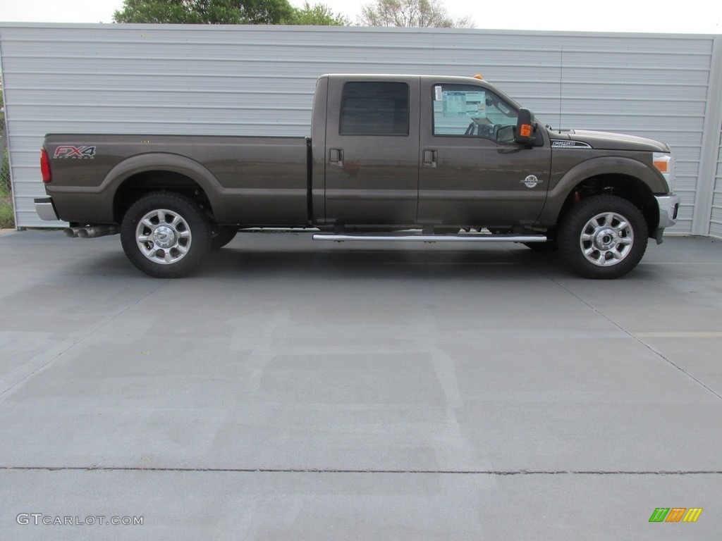 2016 F250 Super Duty Lariat Crew Cab 4x4 - Caribou Metallic / Adobe photo #3