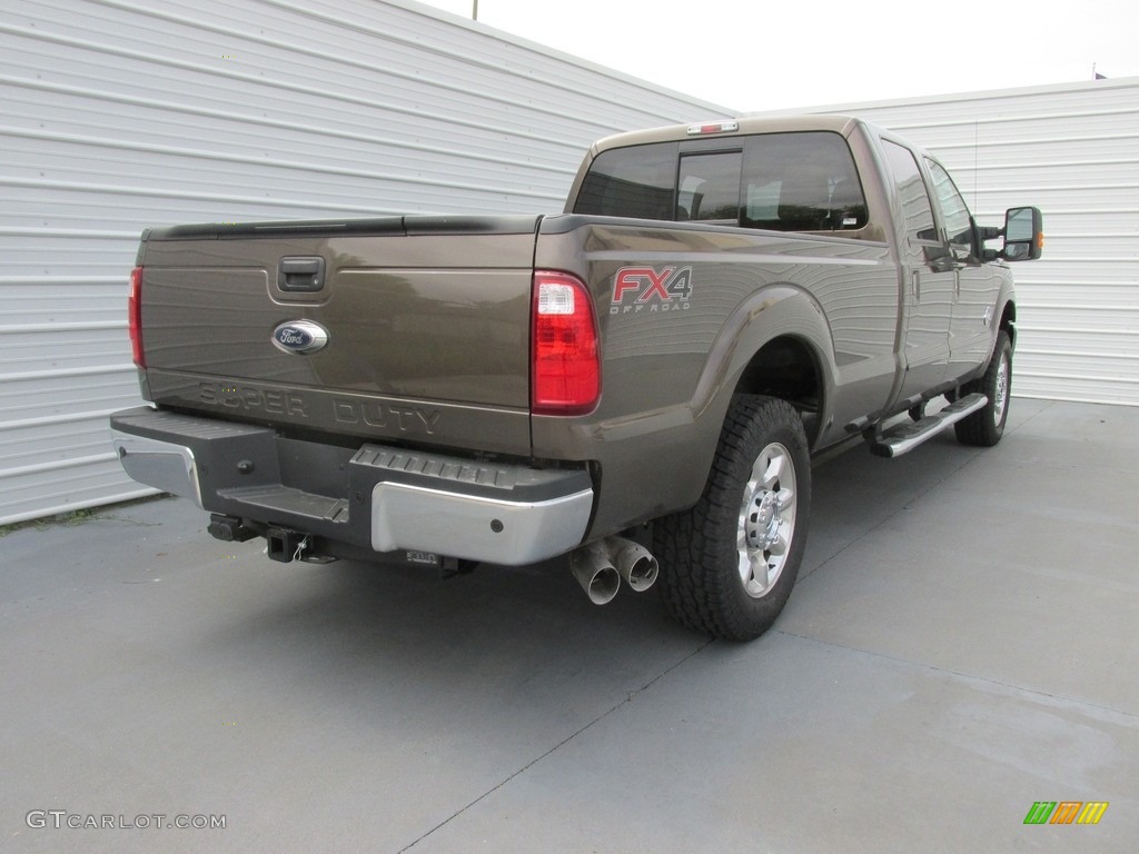 2016 F250 Super Duty Lariat Crew Cab 4x4 - Caribou Metallic / Adobe photo #4