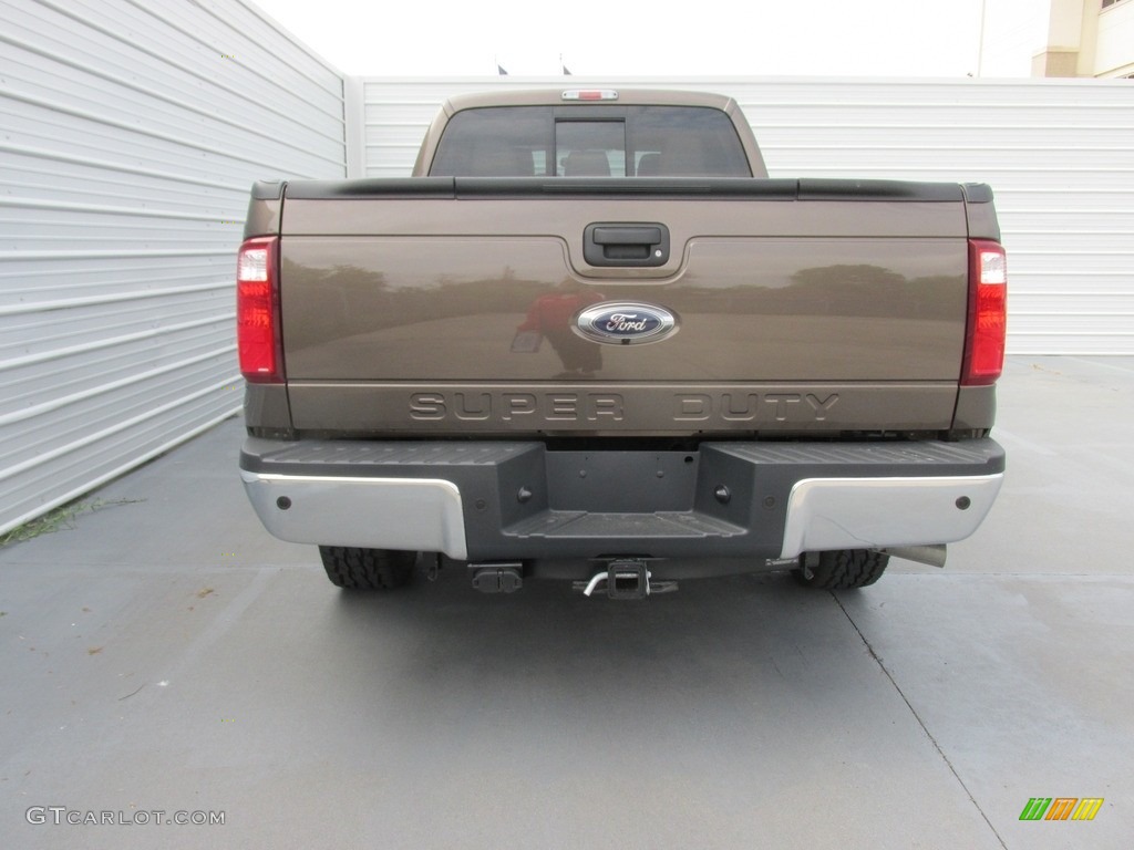 2016 F250 Super Duty Lariat Crew Cab 4x4 - Caribou Metallic / Adobe photo #5