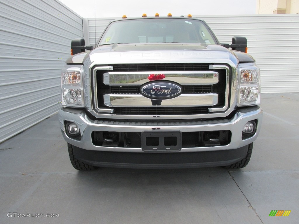 2016 F250 Super Duty Lariat Crew Cab 4x4 - Caribou Metallic / Adobe photo #8