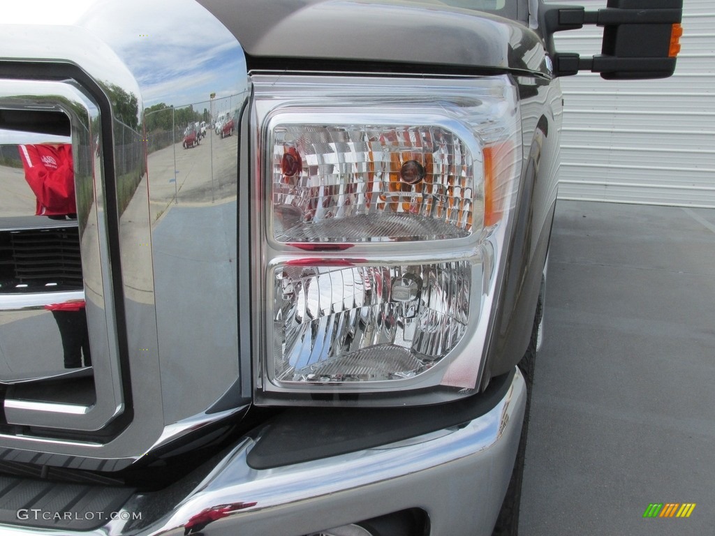 2016 F250 Super Duty Lariat Crew Cab 4x4 - Caribou Metallic / Adobe photo #9