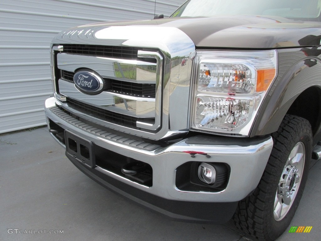 2016 F250 Super Duty Lariat Crew Cab 4x4 - Caribou Metallic / Adobe photo #10