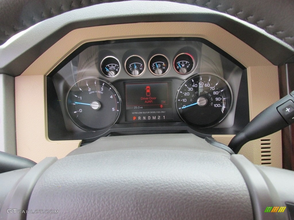 2016 F250 Super Duty Lariat Crew Cab 4x4 - Caribou Metallic / Adobe photo #35