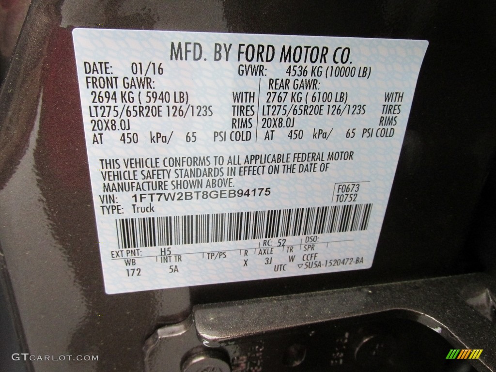 2016 F250 Super Duty Lariat Crew Cab 4x4 - Caribou Metallic / Adobe photo #37