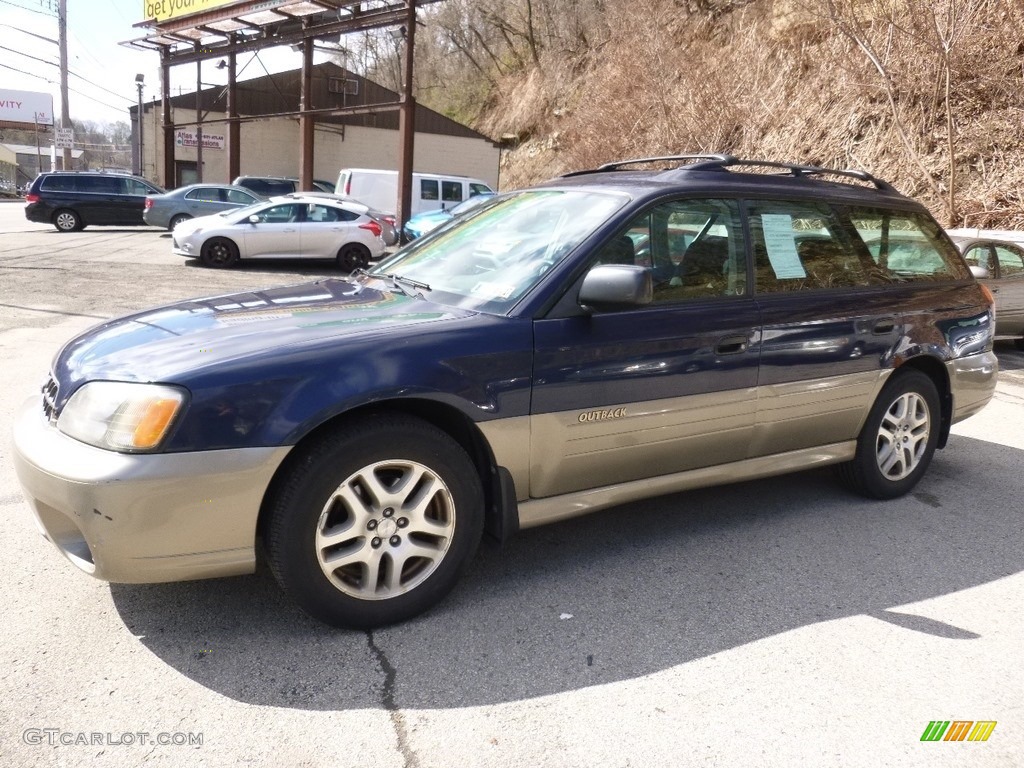 2003 Outback Wagon - Mystic Blue Pearl / Gray photo #11