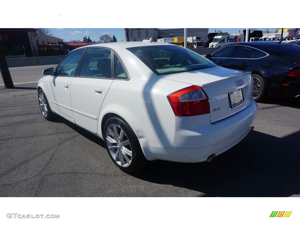 2005 A4 1.8T quattro Sedan - Arctic White / Beige photo #3