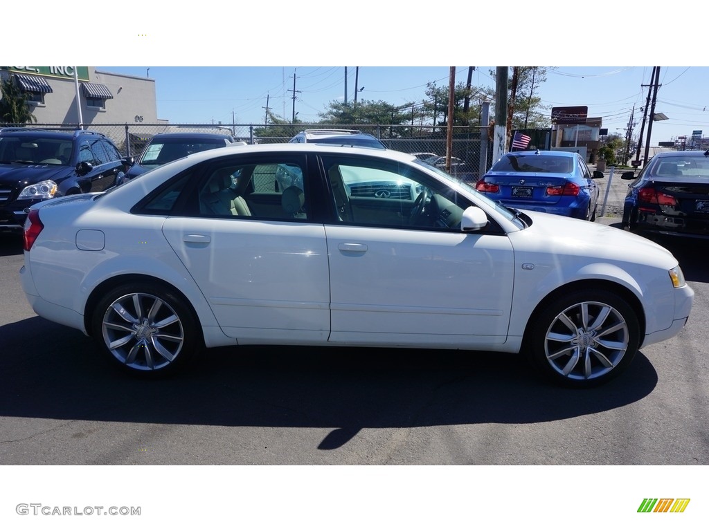 2005 A4 1.8T quattro Sedan - Arctic White / Beige photo #5